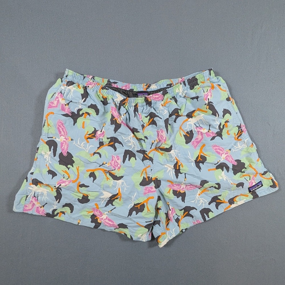 Patagonia Baggies Shorts Mens XL Tropical Bird Print 5 Inch Inseam